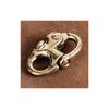 Brass Snap Shackle Key Chain (3 Rings) Shackle Brass Double Ring Key Ring Military Carabiner Belt Loop Metal Fittings [product]