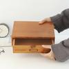 Vintage Wooden Box Drawer Organizer Desktop Storage Organizer Wooden Tabletop Storage Box
