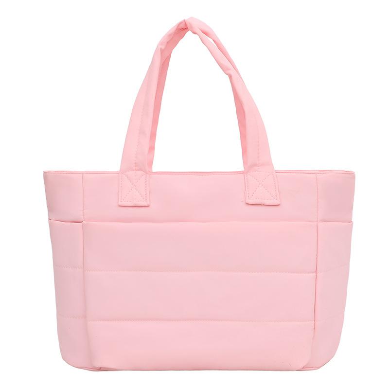 Multi-purpose Down Crossbody Bag for Women's Polyester Breathable and Versatile Handbag Fashionable Sweet and Simple Tote Bag