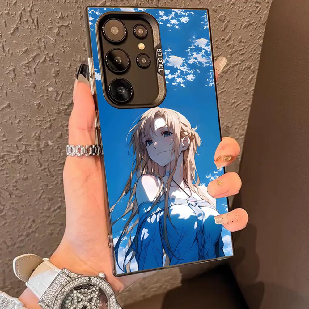 Asuna K-Kirito Anime Phone Case For SAMSUNG Galaxy S26 S25 S24 S23 S22 S21 S20 FE Plus Ultra Cover