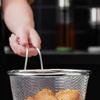 Cooking Utensils Frying Filter Basket Long Handle Hot Pot Strainer Pasta Boil Basket Stainless Steel Food Noodle Strainer