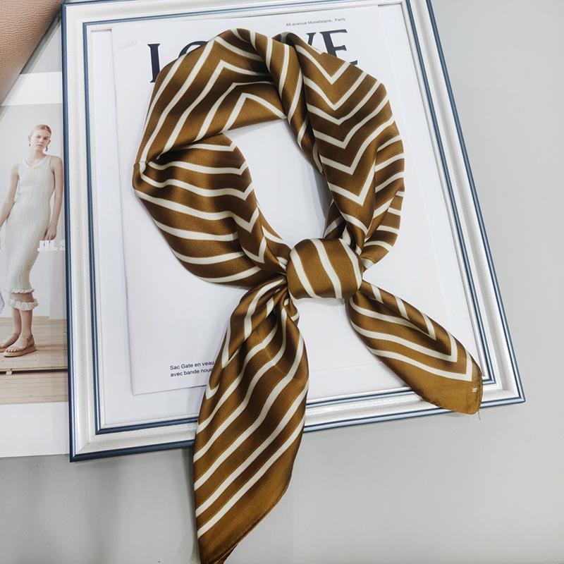 Strictly Selected 70 Silk Scarves, Simulated Silk Small Square Scarves For Women, Retro High-End Thin Versatile Professional Scarves