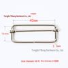 Stainless Steel Adjustable D-Ring Buckle - Copper Three-Speed Wire Pull Design
