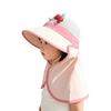 Kids Summer Sun Hat Mesh Breathable UV Protection Cap With Neck Flap For Boys And Girls Outdoor Shade