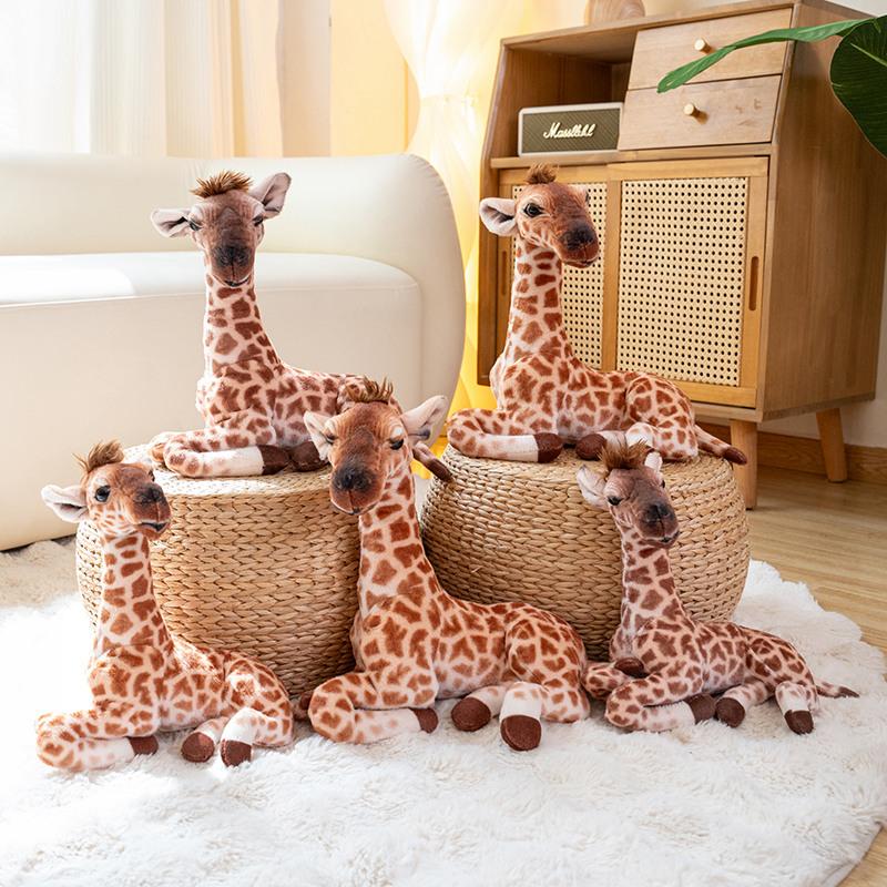 25 30Cm Simulation Giraffe Plush Doll Kawaii Forest Wild Animal Home Decoration Birthday Gift