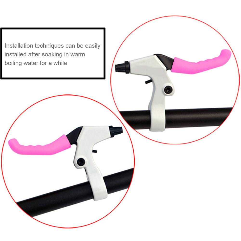 2 stk Bremsehåndtaksdeksler Antisklihåndtakbeskytter Silikonspakskall parkeringsbremshendelveske for Xiaomi M365 Scooter