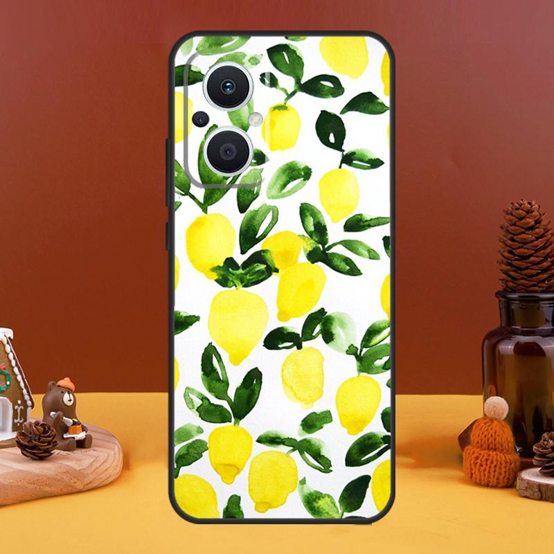 Summer Fruit Lemon Case For OPPO Reno 5 Lite 4 6 7 8 10 Pro 11 F 4Z 5Z 8T OPPO Find X2 X3 Lite X5 X6 Pro Cover