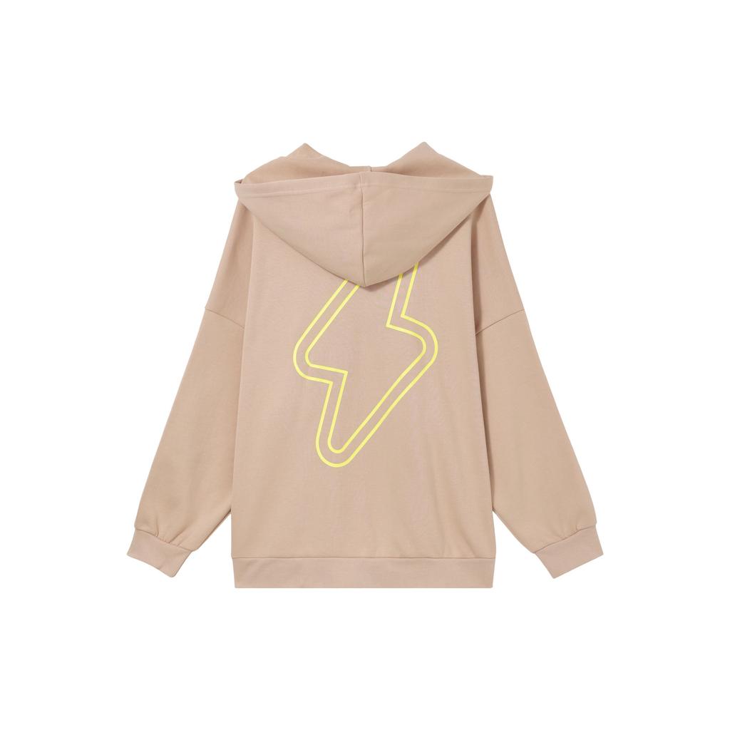 Adidas Neo Logo Print Loose Fit Hoodie Women Hoodies Pearl-Pink FU1053