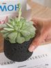 Nordic Cement Flower Pot - Creative Volcanic Rock Design, Breathable Indoor Succulent and Green Plant Planter.