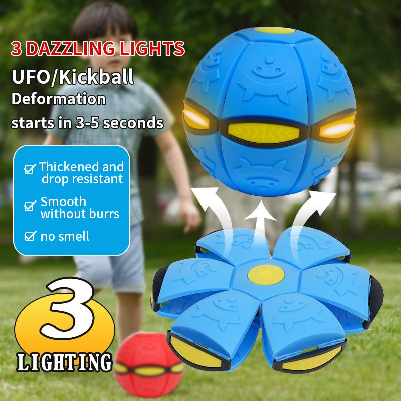 Deformable Flying Saucer Ball Magic Vent Toy For Kids Outdoor/indoor Parent-child Foot Pressure Relief Stress Decompression Gift