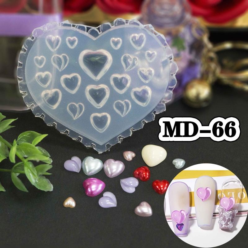 Silicone Carved Nail Stickers Nail Art Silicone Mold 3D Flower Star Nail Art Mold Flower Silicone Carved Mold Nail Decor