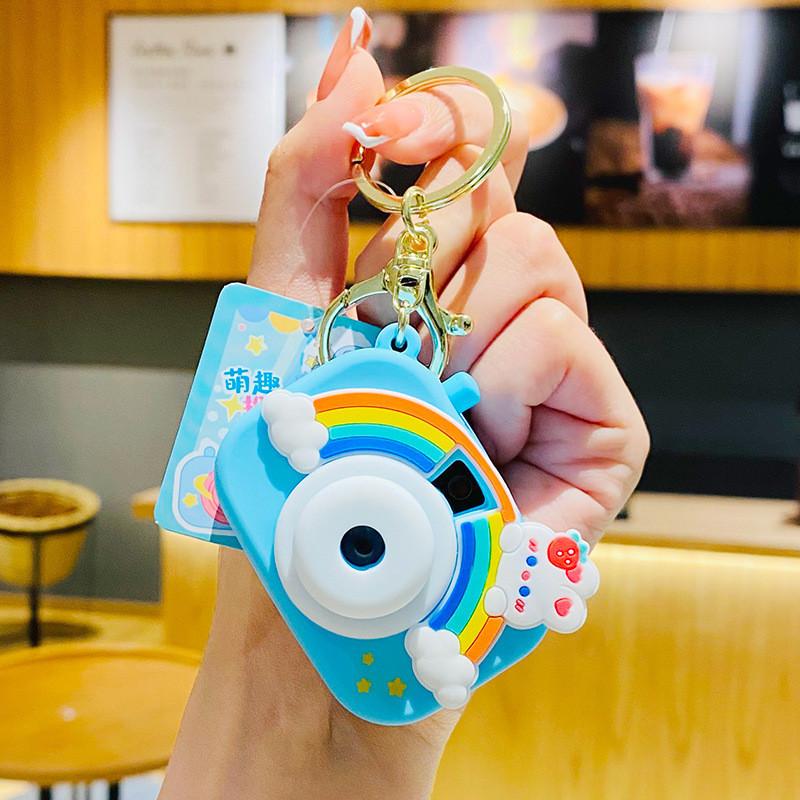 

Camera Rainbow Projection Keychain Student Backpack Pendant Creative Gift Toys синий