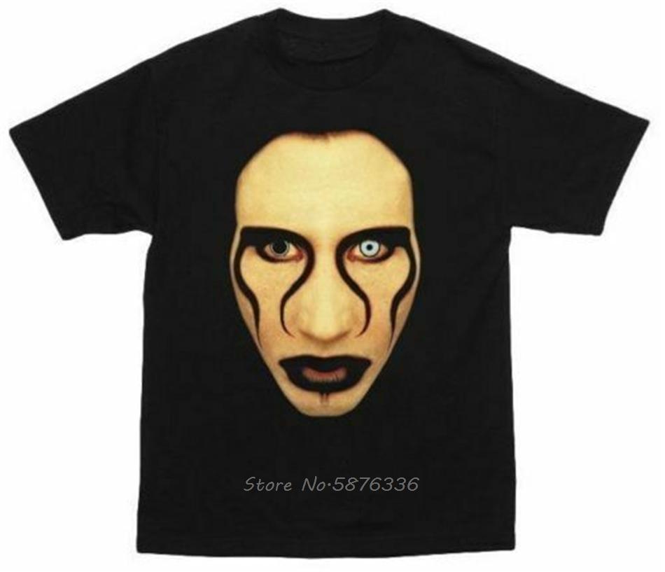 Vtg Marilyn Manson Superrradical Bootleg Tshirt Men Cotton Oneck Tshirt Reprint Gyms Fitness Tee Shirt S