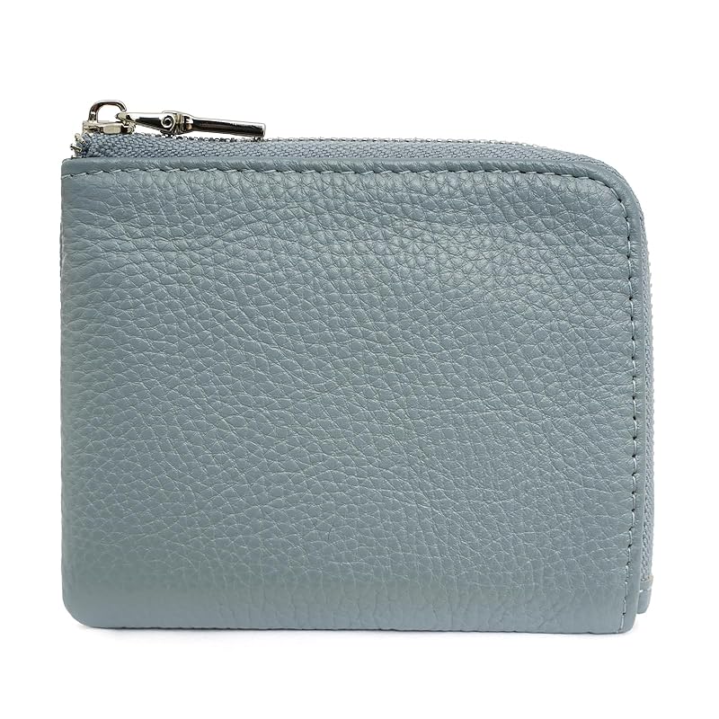 

[Wneedub] mini wallet L-shaped round zipper genuine leather cowhide mini wallet Thin thin compact light small wallet coin purse wallet ladies men s