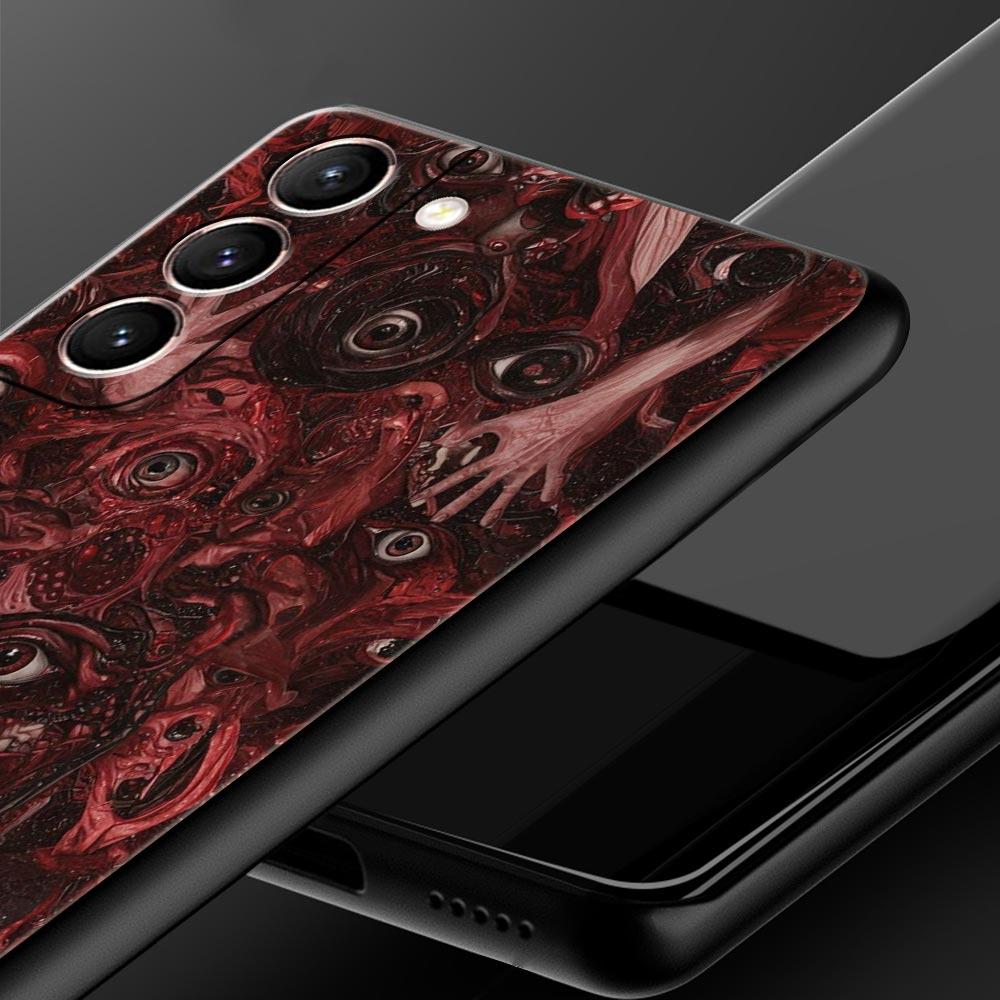 Phone Case Cover for Samsung Galaxy S26 S25 S24 S23 S22 S20 S21 FE Ultra Plus S25 Edge Soft TPU Capas Trendy Cool Eyes Creative