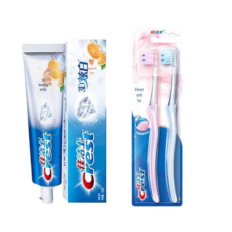 Набор Crest 3D White Icy Orange Зубная паста и Зубная щетка для ухода за деснами