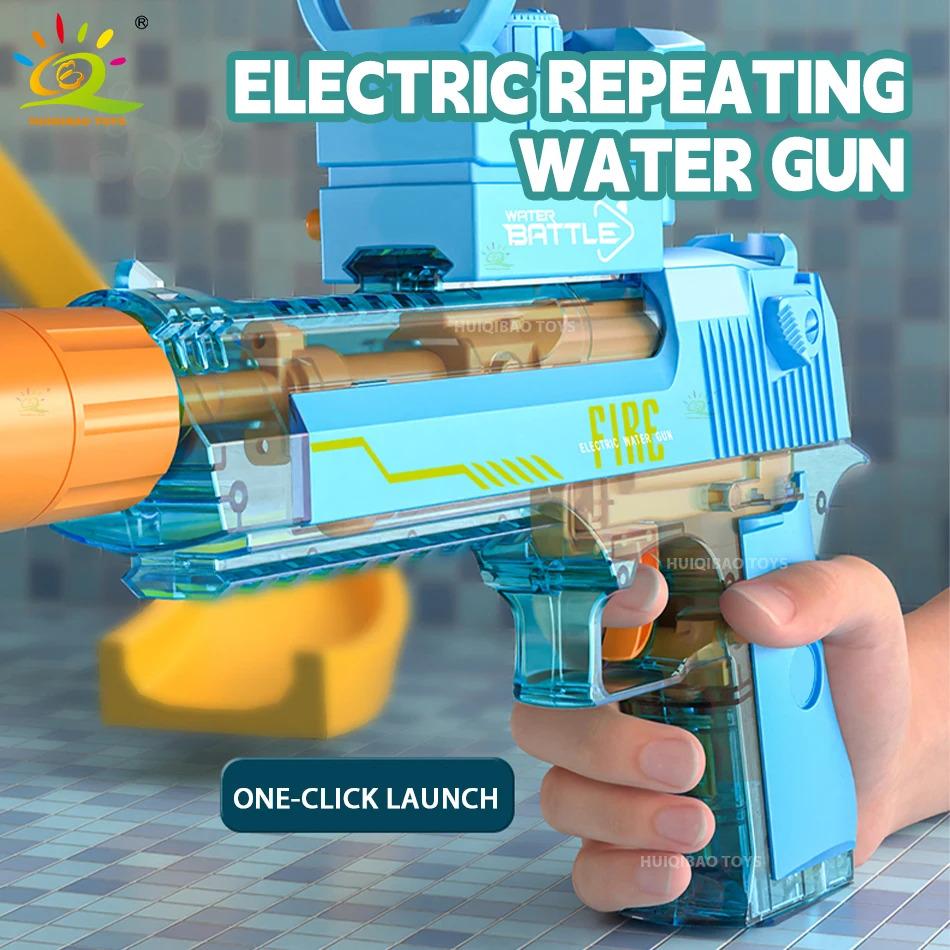 New Water Gun Electric Pistol Shooting Toy Full Automatic Summer Beach Toy For Kids Children Boys Girls Adults pistolet a eau