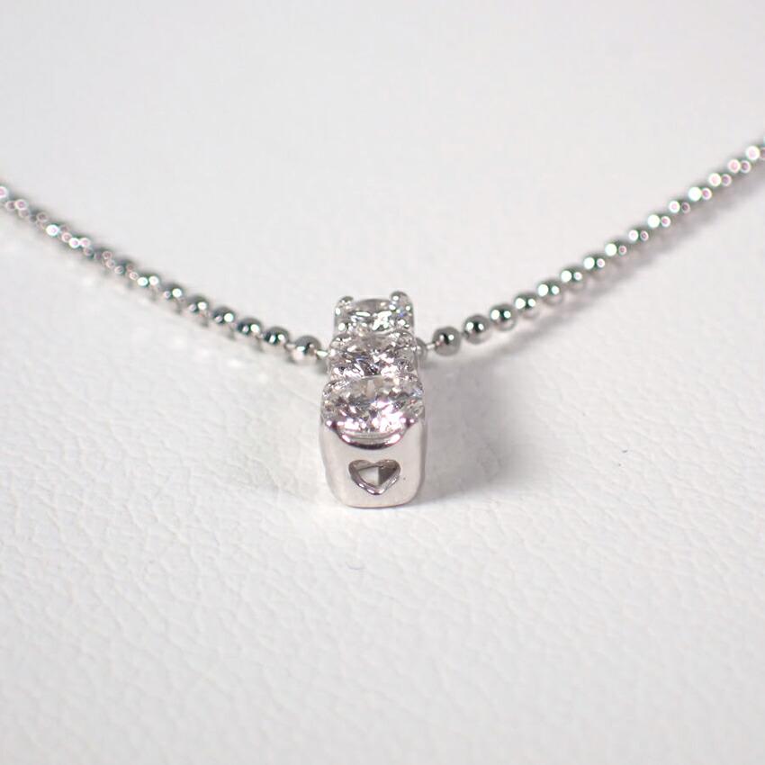 [Used] Ponte Vecchio/Ponte Vecchio K18WG Diamond Pendant/necklace/g480-22