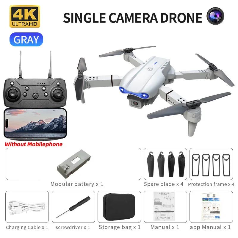 E99Pro Mini RC Drone 4K Professional Wide Angle Dual HD Camera Foldable Helicopter 5G WiFi FPV Height Hold