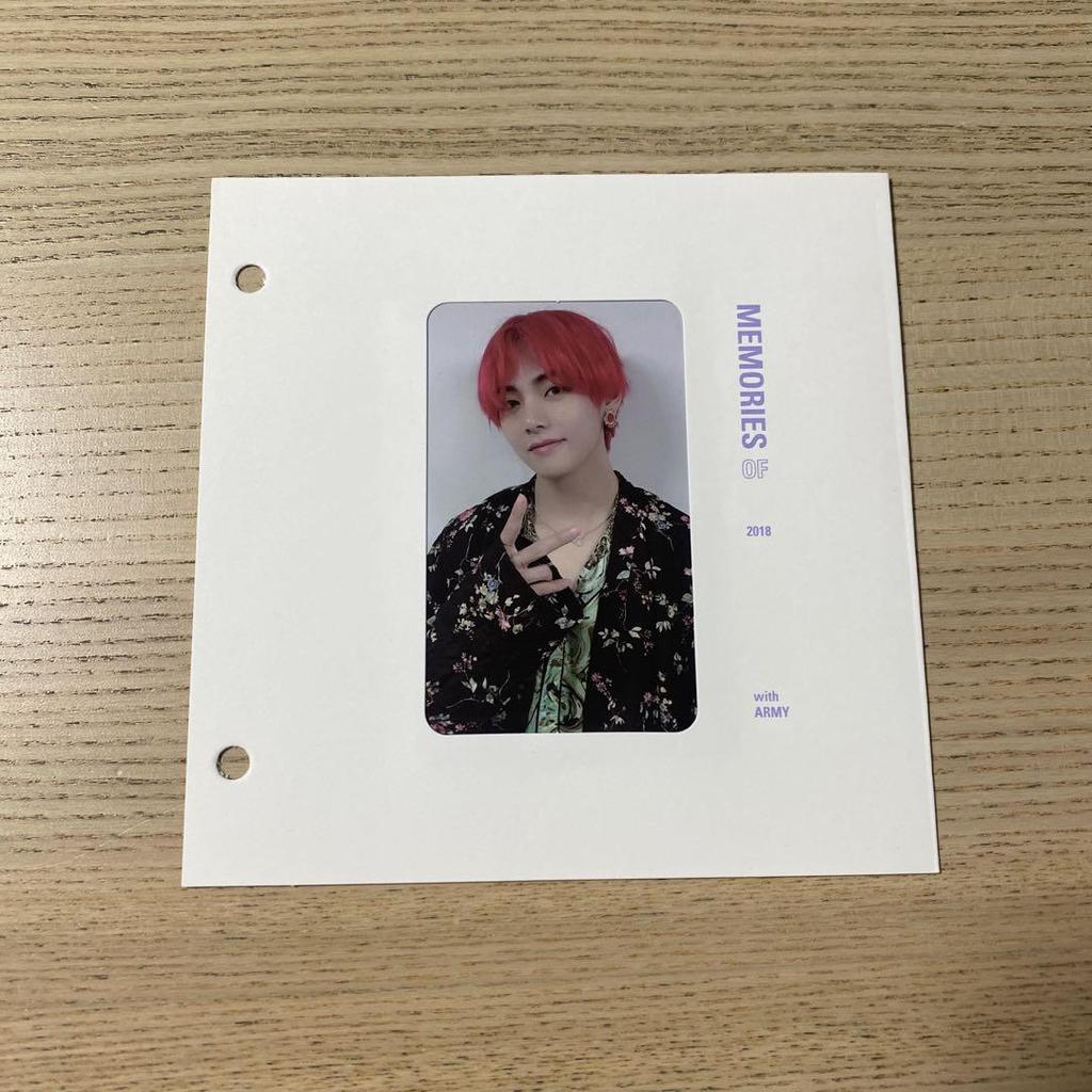 [USED] BTS MEMORIES OF 2018 Blu-ray V Taehyung Trading Card