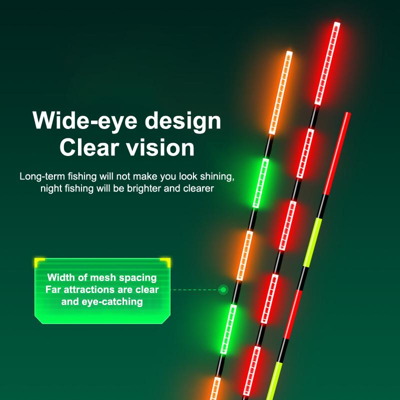 Smart Led Fishing Float Highly Sensitive Remind Buoy Gravity Sensor Glowing Electric Night Fishing Strobe Long Tail