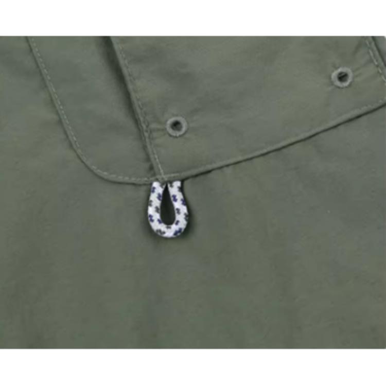 Columbia PFG Soft Comfortable Button-Up Long Sleeve Outdoor Multi-Pocket Shirt Unisex shirts Army-Green FJ7048-317