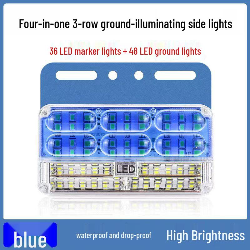 Super Bright LED Waterproof 12V-24V Truck Side Marker and Clearance Warning Lights