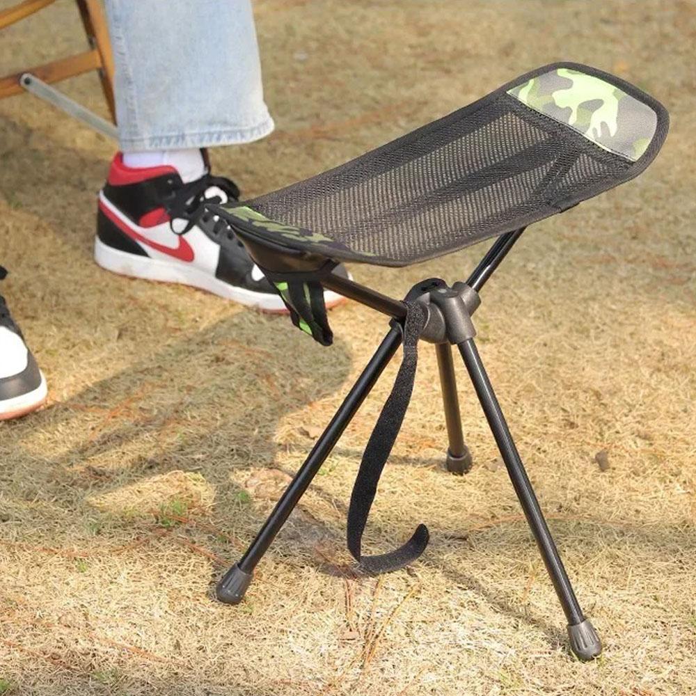 Klappbarer Moon Chair, praktische universelle Fußstütze in Camouflage, faltbarer Taburete, Mehrzweck-Stativ-Fußstütze zum Ziehen, Mazar.