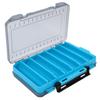 Double Sided Lure Box Breathable Ventilation Fall Protection Double Sided Fishing Box Anti Lost with Handle Fishing