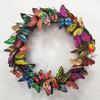 Butterfly Wreaths Decoration Festival Garland Hanging Ornaments Props Wall Home Door Hanging Pendants