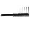 Barber Double Sided Guide Comb Multi Cutting Length Ergonomic Wide Tooth Comb for Hairdresser Black