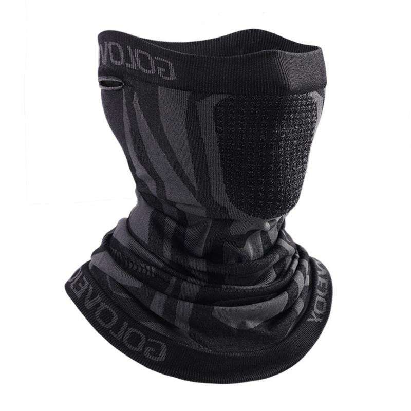 Men Women Motorcycle Mask Fleece Thermal Face Mask Keep Warm Riding Breathable Balaclava Biker-Winter Windproof Ski Mask