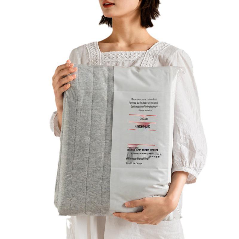Muji Japanese Striped Pure Cotton Summer Quilt - Cool & Comfortable Blanket