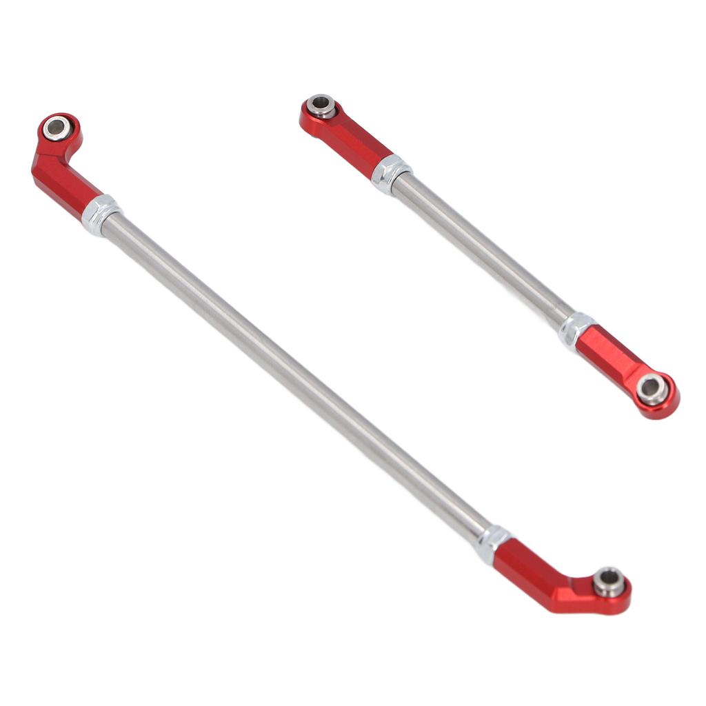 RC Linkage Links Rod Set 104mm Steering Pullrod Servo Rod 7mm Ball Head Set for 1 10 VP F10 Phoenix Axle Bridge Red