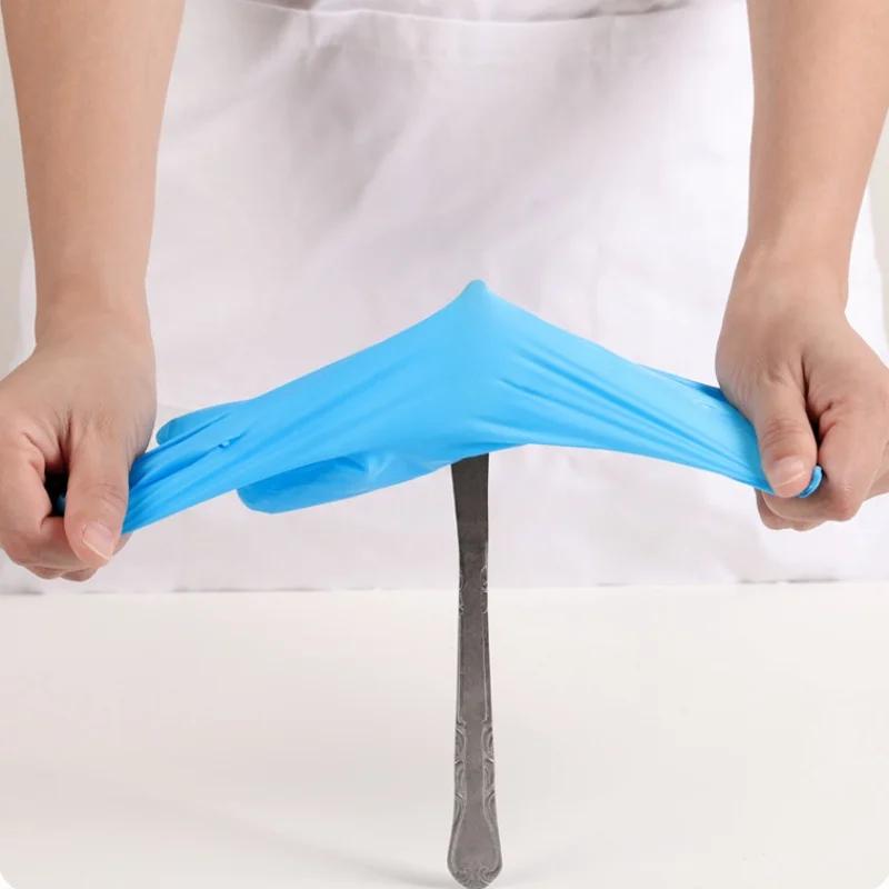 100 Stück Einweg-Nitrilhandschuhe für Haushalt, Reinigung, Arbeit, Küche, Gartenarbeit, Gartenarbeit