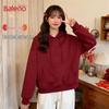 Baleno Women's Pure Color Hooded Sweatshirt