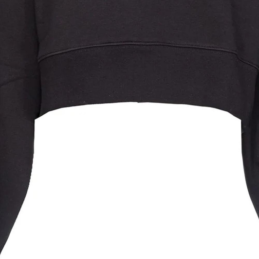 PINKO Loose Fit Round Neck Sweatshirt With Rhinestone Decoration Women tops Black 103245A1QM-ZW1