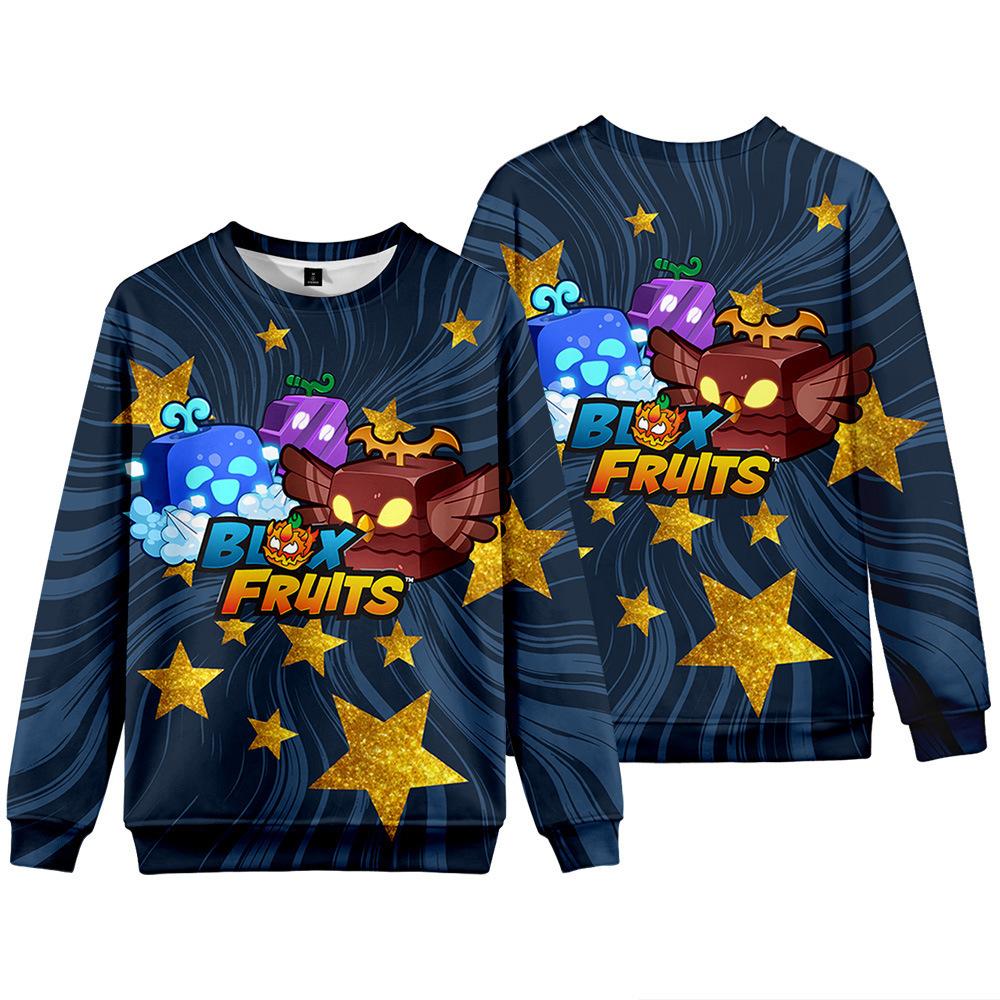 15 Colors Women Men's BLOX Print Hoodies Round Neck Sweatshirts Man Travel Pullover Male Top Streetwear Outdoor Tracksuit