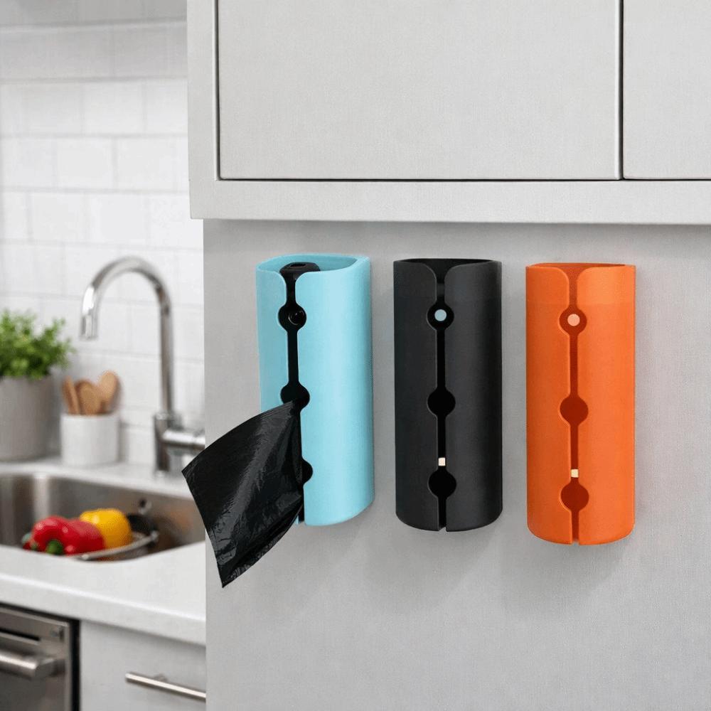 Wall Mounted Plastic Bags Container Plastic Garbage Bag Dispenser Trash Bags Storage Box  Dormitory