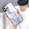 Iris Purple Flower Watercolor Mobile Phone Cases Cover For iPhone 17 Air 16 15 14 12 13 11 Pro MAX Apple Plus Coque