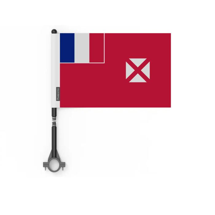 Drapeau - Wallis-et-Futuna - 10 deler - 14 x 21 cm - Polyester - Impression recto/verso