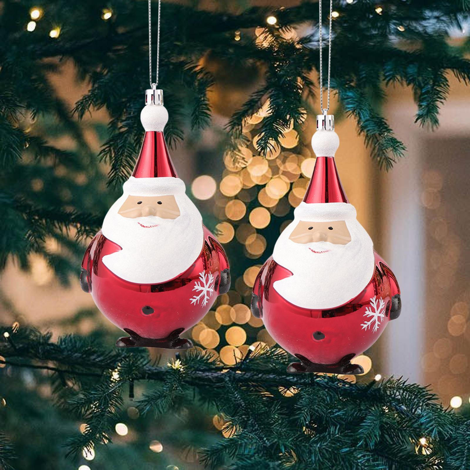 

2шт рождественские украшения елки Санта-подвеска набор висячие украшения Рождество
