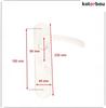 Handle Malo L W H.bath 90 Black