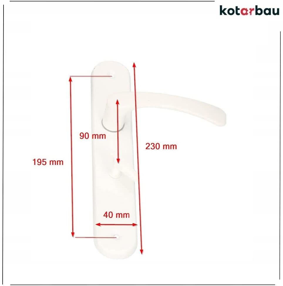 Handle Malo L W H.bath 90 Black