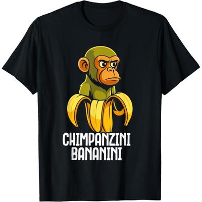 Chimpanzini Bananini Italian Brainrot Funny Meme T-Shirt