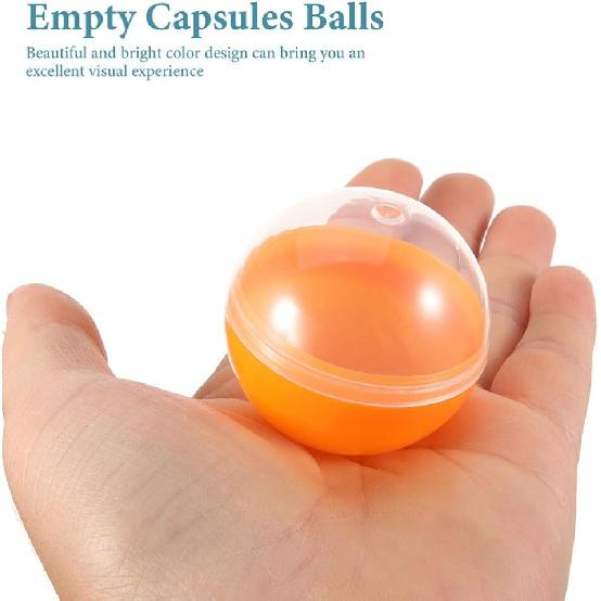 60pcs Toys Gumballs Vending Machine Capsules Fillable Capsules Gumballs Machine Capsules Party Favor Fillable Empty Balls Empty Ball for Party