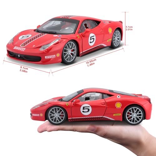 Bburago 1/24 scale Ferrari 458 Challenge Red / Diecast Model Car Finished Product 18-26302