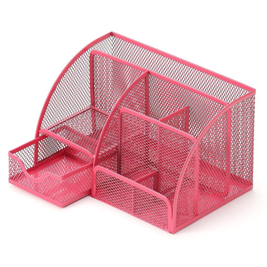 Metal Pen Holder: Multifunctional Desktop Storage Box & Creative Student Stationery Organizer
