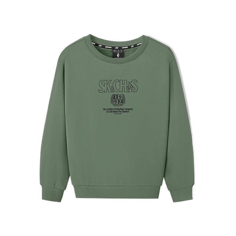 Skechers Sports Alliance Series Warm Classic Fashionable Versatile Sweatshirt Unisex sweatshirt L325U086-03LX L