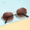 Personalized Multi Women's Sun Goggles New Fashionable Metal Polygonal Sunglasses Driving Travel Anti UV Sunshades Sunglasses